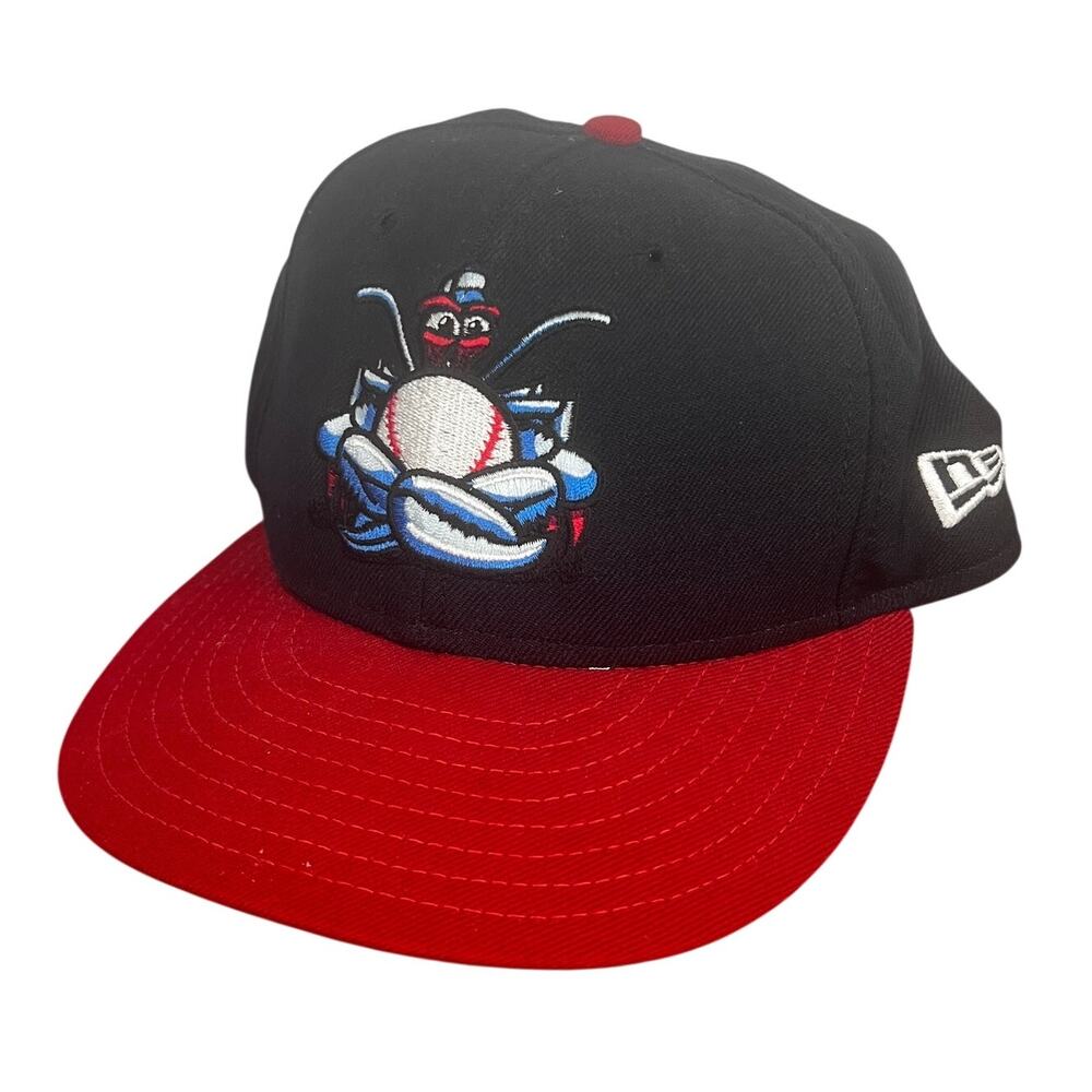 New Era Mens 7 3/4 Baseball Streetwear Retro USA Wool Lakewood BlueClaws Hat
